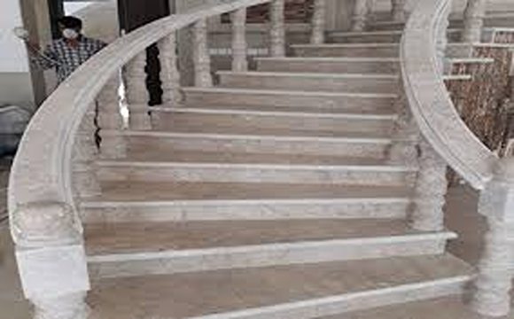 تصویر 2 از خرید و قیمت سنگ تراورتن کف پله + فروش عمده